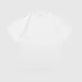 Heavyweight 350g pure cotton loose fit white short sleeve t-shirt for men - variant - XS / Tops / White