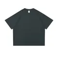 Heavyweight 300g charcoal grey boxy fit 100% cotton T-shirt with drop shoulder design - S / Tops / Dark Gray