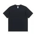 Premium 180g unisex black pure cotton short sleeve t-shirt for summer daily wear - XS / Tops / Black