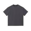 Heavyweight 250g premium cotton vintage washed oversized short sleeve t-shirt for men - S / Tops / Distressed Gray