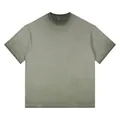 Oversized vintage washed cotton t-shirt for men in a unique olive green gradient finish - S / Tops / Gradient Army Green