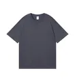 Premium 260g pure cotton unisex drop shoulder T-shirt in versatile charcoal grey - S / Tops / Iron Grey