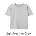 Premium men's loose fit 100% cotton short sleeve t-shirt in light heather gray color - S / Tops / Light Heather Grey