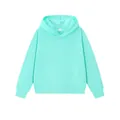 Sudadera con capucha unisex de forro polar verde menta con puños elásticos talla L - S / Tops / Verde Esmeralda