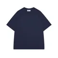 T-shirt premium in cotone pettinato pesante 280g con spalle scese in colore blu navy - S / Tops / Blu navy