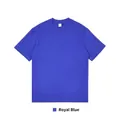 T-shirt à manches courtes en pur coton 230G de style japonais bleu royal avec épaules tombantes - S / Hauts / Bleu royal