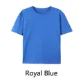 Classic men's 180G pure cotton loose fit short sleeve T-shirt in vibrant royal blue - S / Tops / Sapphire Blue