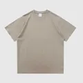 Schweres 270g T-Shirt aus reiner Baumwolle in Khaki, vielseitige lockere Passform. - S / Oberteile / Helles Teebraun
