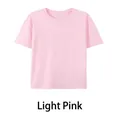 Premium men's loose fit pure cotton short sleeve T-shirt in soft light pink color - S / Tops / Light Pink