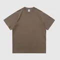 Premium 270g schwere Baumwolle T-Shirt für Herren in Erdbraun im koreanischen Stil - S / Oberteile / Mocha Braun