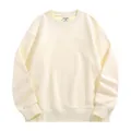 Sweat-shirt oversize en polaire épaisse pour hommes, crème, style vintage - S / Hauts / Abricot