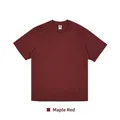 Premium 230G heavyweight pure cotton drop shoulder short sleeve T-shirt in maple red - S / Tops / Orange