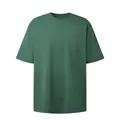 Maglietta premium verde bosco 260g in cotone pettinato pesante a spalle cadenti trendy - S / Tops / Verde Lago