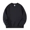 Comfortable 320G plain dark navy oversized crewneck sweatshirt for men and women - S / Tops / Crewneck Style / Navy Blue