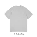 Premium 230G heavy cotton short sleeve t-shirt variant in minimalist heather grey - S / Tops / Marl Grey