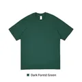 Minimalist heavyweight 230G pure cotton drop shoulder T-shirt in dark ink green - S / Tops / Dark Ink Green