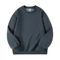 Premium heavyweight 420g charcoal grey crewneck sweatshirt with warm fleece lining - S / Tops / Haze Blue
