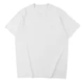 T-shirt bianca tinta unita in cotone pesante 230g di qualità superiore per personalizzazione - M / Tops / Bianco