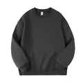 Heavyweight 420G silver fox fleece loose fit crewneck sweatshirt in charcoal grey - S / Tops / Crew Neck / Iron Grey