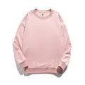 Sweat-shirt à col rond et épaules tombantes dans une variante de couleur rose pâle - XS / Hauts / Rose racine de lotus