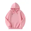 Classic oversized solid pink 320g heavy cotton hoodie with drawstring and pocket for men women - S / Tops / Hooded Style / Pink