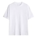 Premium heavy cotton white short sleeve t-shirt with a relaxed drop shoulder fit style - S / Tops / White