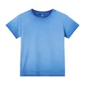 Camiseta vintage de algodón 240G azul lavado con degradado y efecto de desgaste natural - S / Tops / Azul real degradado