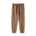 Comfortable brown 320g cotton joggers with elastic waist and cuffed ankles finish - 3XL / Bottoms / Coffee