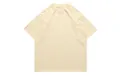 Premium 250g heavy cotton oversized light yellow t-shirt with drop shoulder design - Beige / S