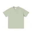 T-shirt a maniche corte in puro cotone 230G verde salvia tinta unita di qualità - S / Tops / verde chiaro