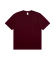 T-shirt premium in puro cotone da 230g a maniche corte con girocollo color bordeaux scuro - S / Tops / Arancione