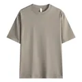Premium 240g heavyweight cotton crew neck t-shirt with relaxed drop shoulder fit in olive - S / Tops / Rock Grey