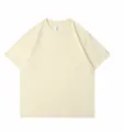 T-shirt classica premium in puro cotone pesante da 230 g a maniche corte in beige crema - S / Tops / Albicocca