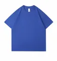 T-shirt classica blu in cotone 230g a maniche corte per branding personalizzato e abbigliamento - S / Tops / Blu Zaffiro