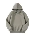 Premium 320g heavyweight solid color oversized fleece hoodie in stylish sage green - S / Tops / Hooded Style / Light Khaki