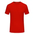 Sportief sneldrogend T-shirt met ronde hals en korte mouwen in helder rood - 5XS / Tops / Rood