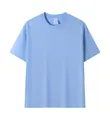 T-shirt a maniche corte in puro cotone pesante 230G di alta qualità in variante celeste - S / Tops / Celeste