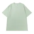 T-shirt oversize in puro cotone verde menta con particolare design a spalla cadente - S / Tops / Verde Erba