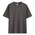 Premium heavyweight 240g cotton charcoal gray loose fit round neck short sleeve T-shirt - S / Tops / Dark Gray