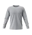 T-shirt de sport gris à manches longues pour hommes en tissu respirant à séchage rapide - EU M / Hauts / Gris
