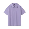 Premium 260g heavyweight lavender pure cotton short sleeve polo shirt for casual wear - S / Tops / Edo Purple