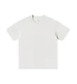 T-shirt bianca a tinta unita in cotone pesante da 230g con girocollo a manica corta - S / Tops / Grigio Melange Chiaro