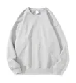 Felpa oversize in cotone 320g con girocollo e spalle scese in grigio melange classico - 3XL / Tops / Grigio Misto
