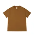 Maglietta classica in puro cotone 230G di alta qualità nel colore marrone caramello - 3XL / Tops / Giallo Zenzero
