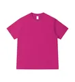T-shirt magenta in puro cotone 230g con scollo rotondo e texture di alta qualità - 3XL / Tops / Rosa Rossa