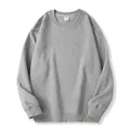 Felpa classica grigia girocollo con spalle scese vestibilità ampia uomo e donna - 3XL / Tops / Grigio Melange