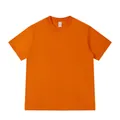 T-shirt arancione vivace 230g in cotone a maniche corte e girocollo per casual - 3XL / Tops / Arancione