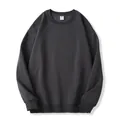 Felpa premium 320g pesante girocollo a spalla caduta in morbido cotone grigio antracite - 3XL / Tops / Grigio Ferro (Modello Adulto)