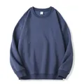 Felpa girocollo oversize 320g blu navy in morbido cotone di alta qualità con spalle calate - 3XL / Tops / Blu Foschia (Modello Adulto)