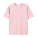 T-shirt a maniche corte in puro cotone pettinato 220g con girocollo in rosa chiaro - S (40-50KG) / Tops / Rosa